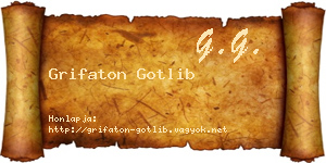 Grifaton Gotlib névjegykártya